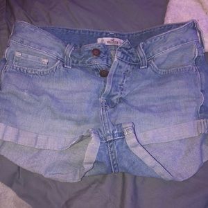 Denim mom shorts